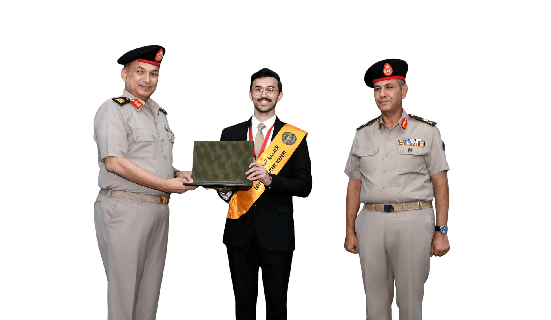Adham Khaled receiving the ITC 2024 second-place award on stage